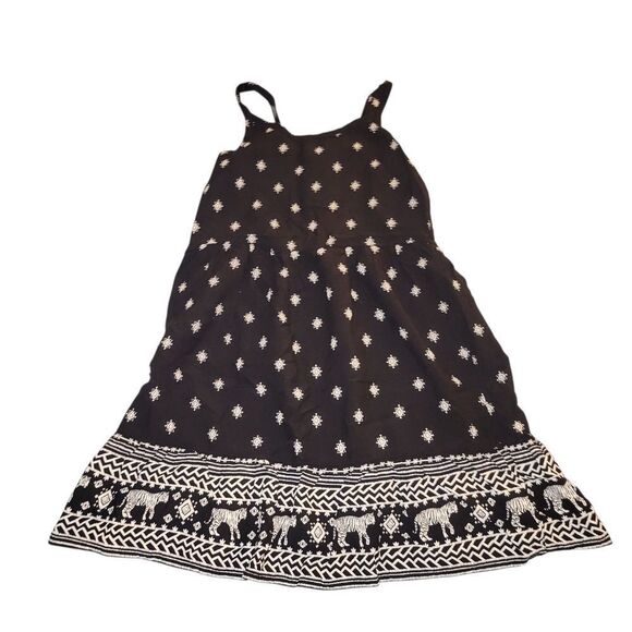 Old Navy Black and Cream Sleeveless Sundress - Picture 1 of 6